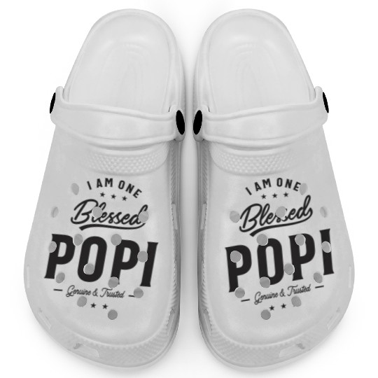I Am One Blessed Popi - Dad and Grandpa Clogs