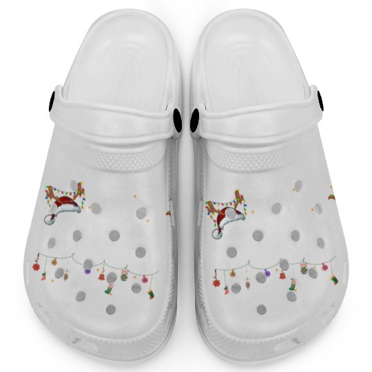 Fa La La 8 Math Teacher Christmas Clogs