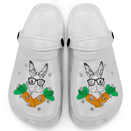 Jolly Roger Happy Easter w/ Cute Bunny Skull & Clogs