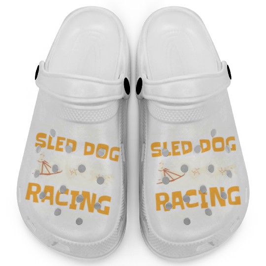Husky Sledding Sled Dog Racing Alaskan Racers Clogs