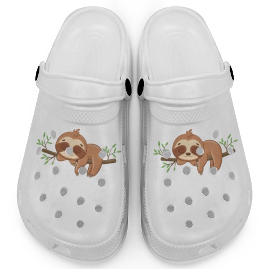 Official Sleep Clogs Cute Funny Sloth Napping