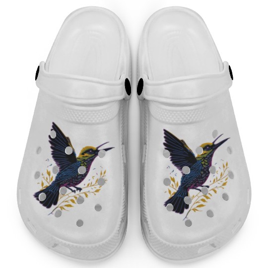 Nature Lovers - Charming Hummingbird Clogs