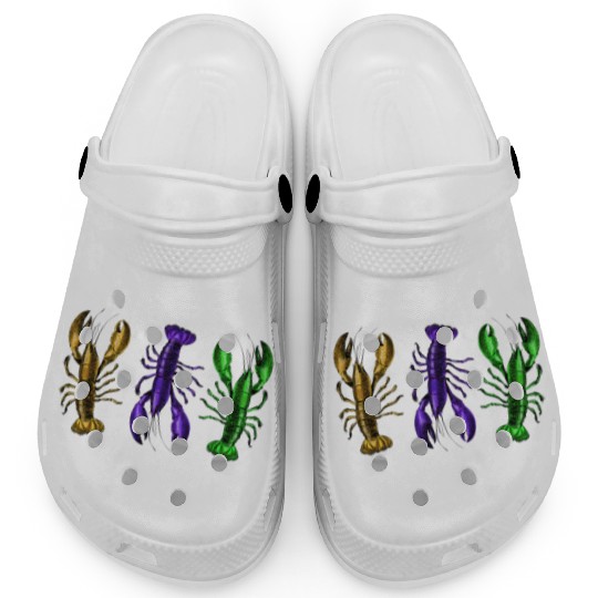 Lobster Mardi Gras Clogs