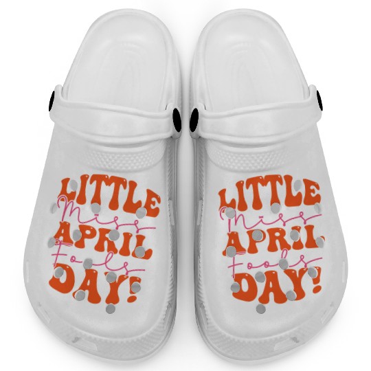 Little Miss April Fools Day Clogs