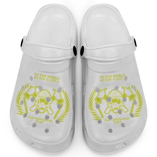Fireman Volunteer Firefighter Son Mother Clogs