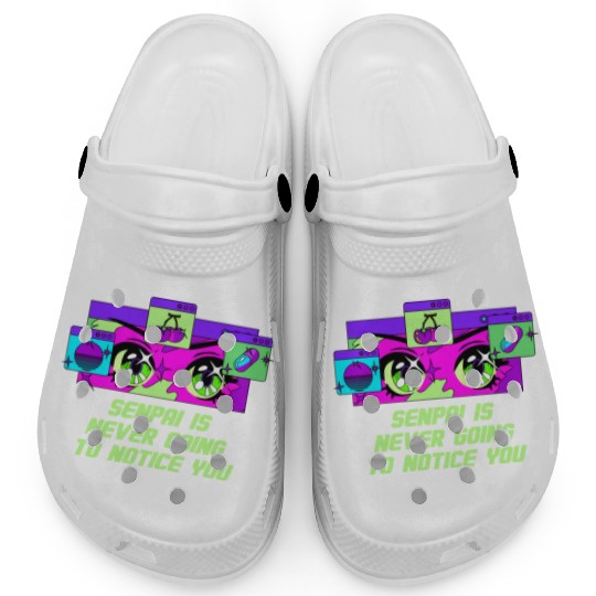 Senpai Is Never Going to Notice You Anime Funny Ma Clogs