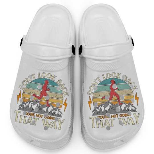 Cross Country Running Don't Look Back Retro Race Clogs