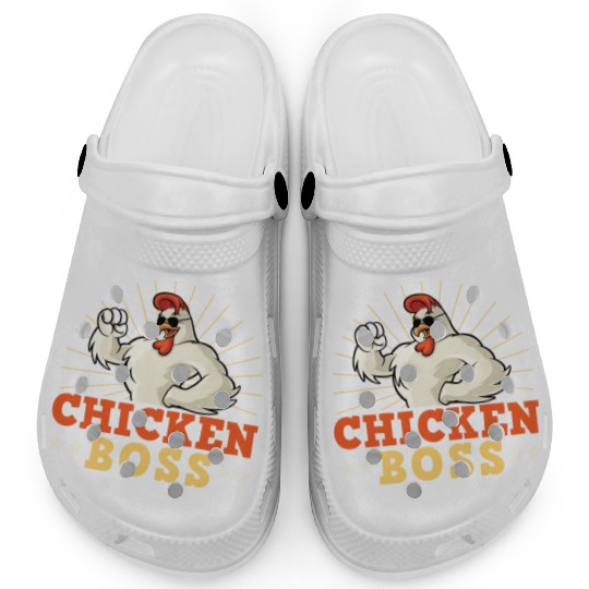 Funny Farmer Animal Pet Chicken Boss Chickens Clogs