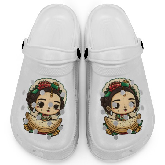 Frida Kahlo & Tacos Cinco De Mayo Mexican Fiesta Clogs