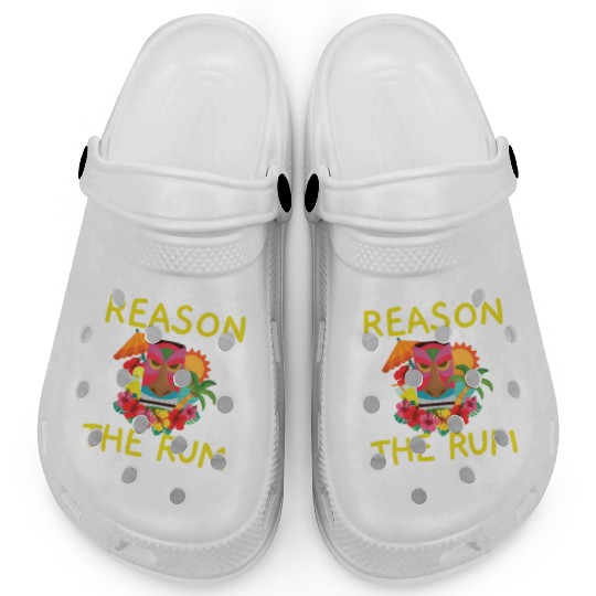 I'm The Reason The Rum Is Gone Luau Party Tiki Bar Clogs