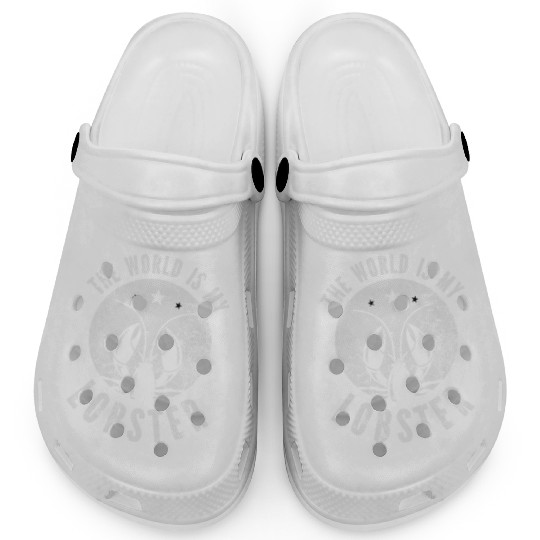 The World Is My Lobster Funny Vintage Graphic Clogs