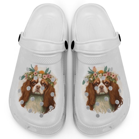 Cavalier King Charles Spaniel Flower Crown Pet Dog Clogs