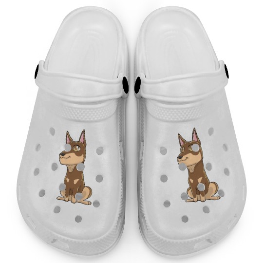 Doberman Doberman Lover Kawaii Clogs