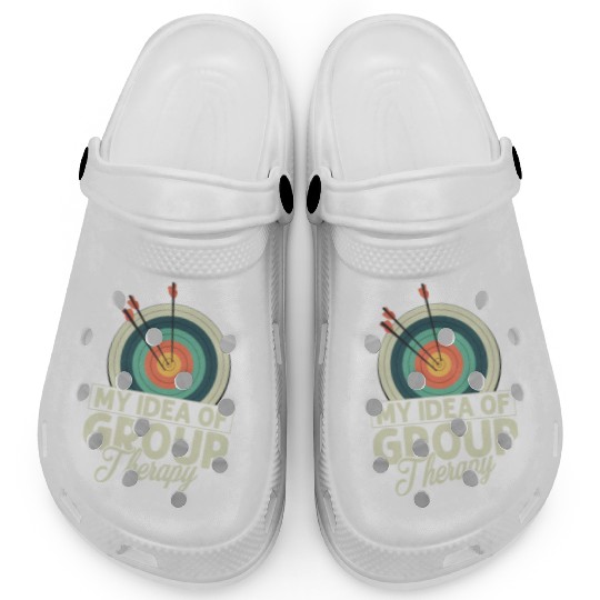 My Idea Of Group Therapy Archery Target Bow & Arro Clogs