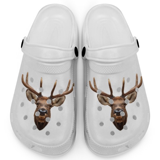 Elk Antlers Face Clogs