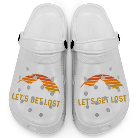 Let us get Lost Wanderlust funny Hiking Clogs
