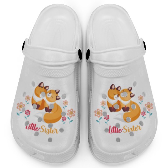 Cute Fox Siblings Gift for Little Sister Clogs