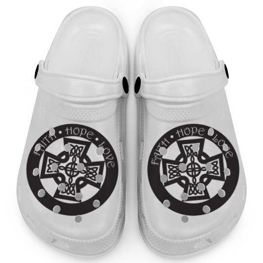 Timeless Celtic Cross With Celtic Knots Faith Clogs
