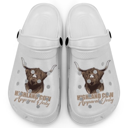 Highland Cow Apparel Only Clogs