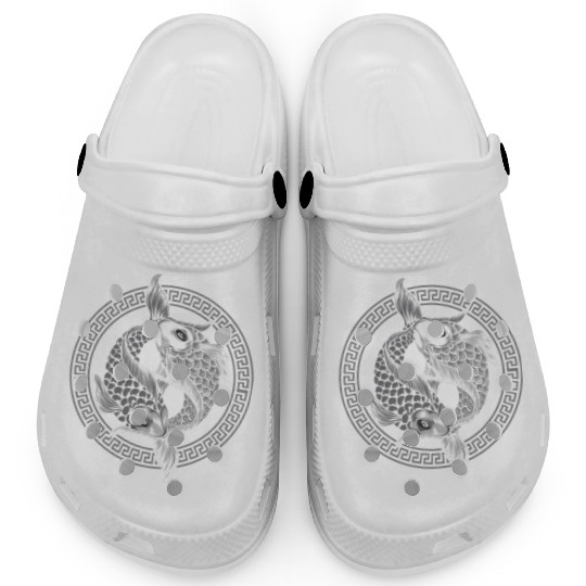 Yin Yang Koi Fish Clogs