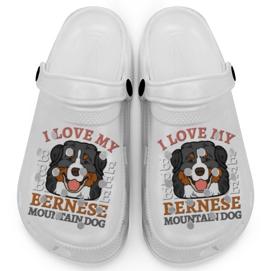 Bernese Mountain Dog cute mom of Bernese Mountain Clogs