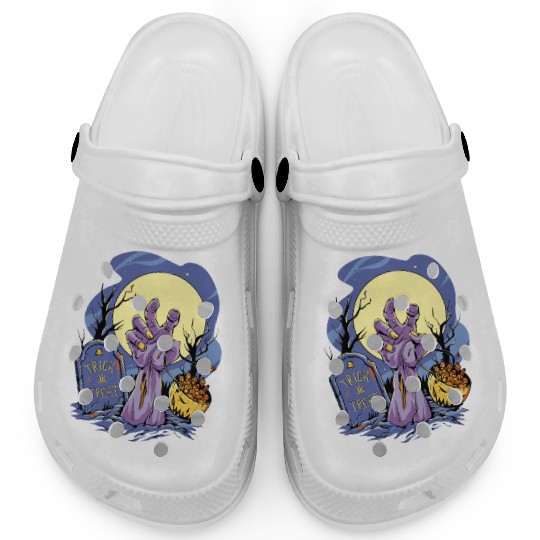 Halloween Zombie Candy Trick Or Treat Clogs