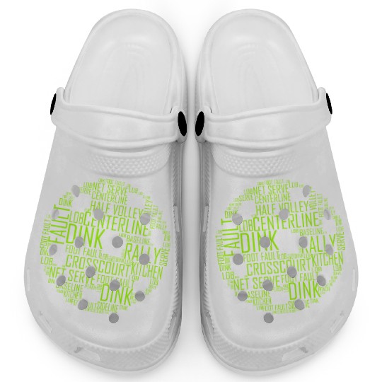 Green Pickle Ball Clogs
