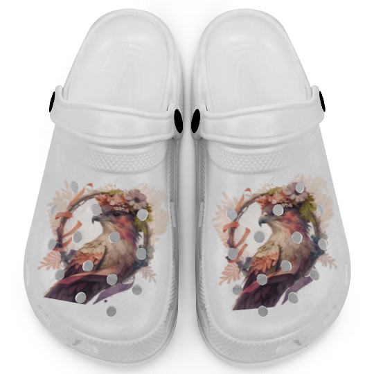 Birds Of Prey Kite Bird Flower Crown Floral Clogs