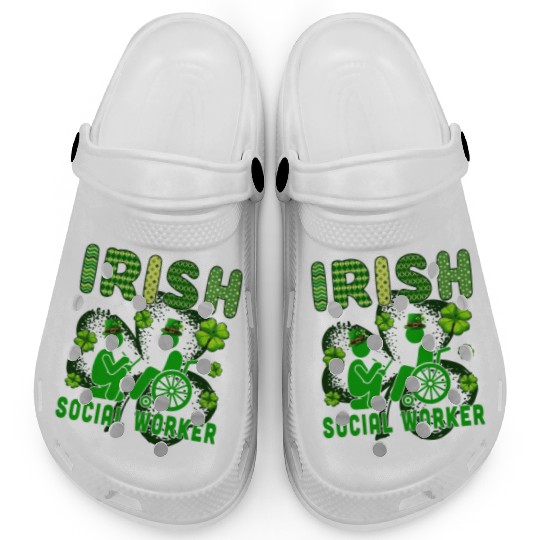 Irish I Was Social Worker St Patricks Day Irish Clogs