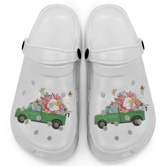 Truck Flower Sublimation Clogs