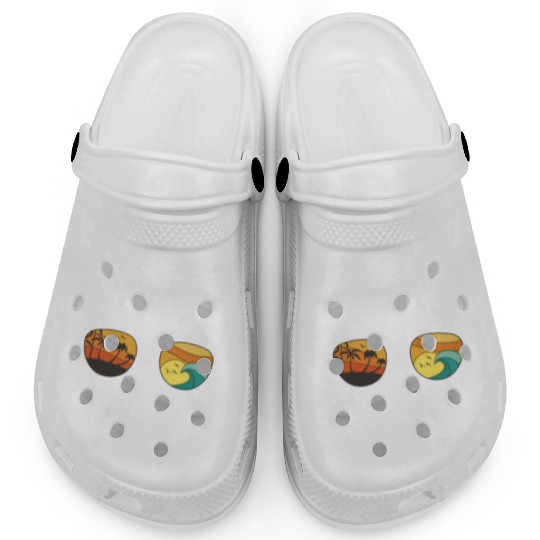 Beachy Retirement Fun for Childcare Worker Clogs