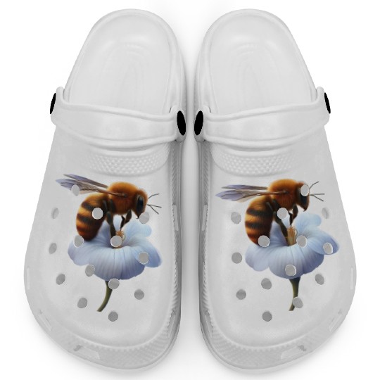 bee on flower Clogs