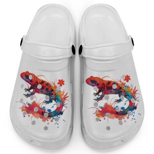 Magical Red Salamander Clogs