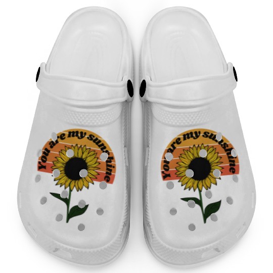 You are my sunshine - Flowers Positivity Design Clogs