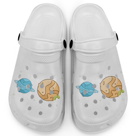 Uranus Poopiter Funny Uranus Planet Space Lover Clogs