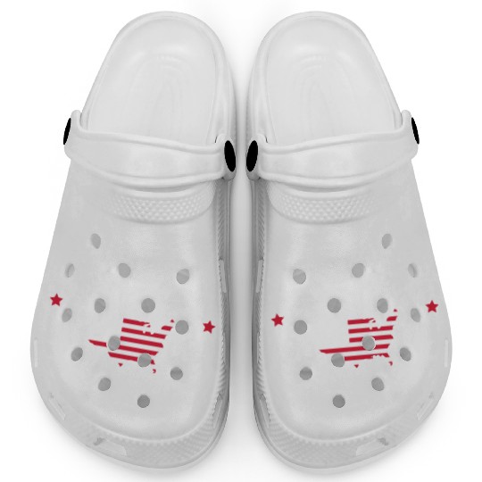 Columbus Day 1492 Us Flag Clogs