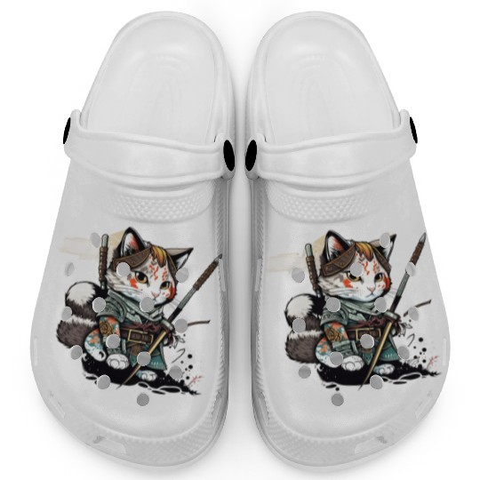 The Fearless Samurai Cat: A Sword's Master Clogs