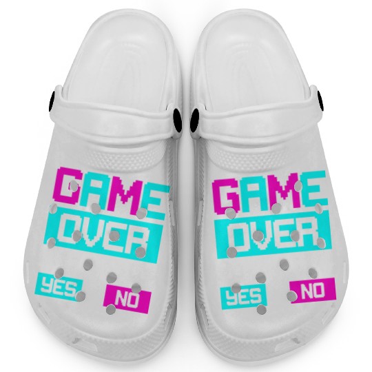 Game Over Continue Yes or No Clogs