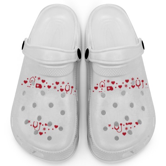 Great SICU Nurse Heart Apparel Nursing Lover Clogs