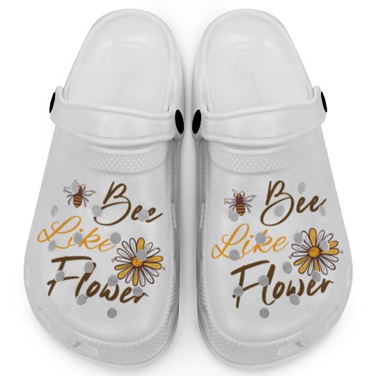 Bee like a flower Honey bee Clogs