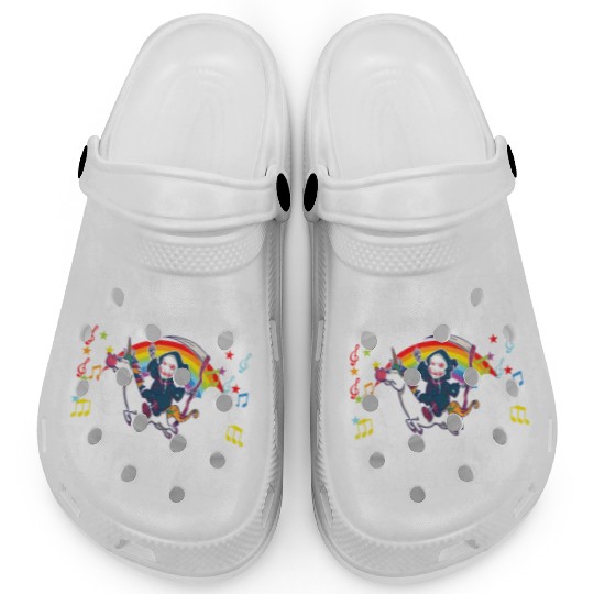 Death Metal Grim Reaper Riding A Unicorn Trick Clogs