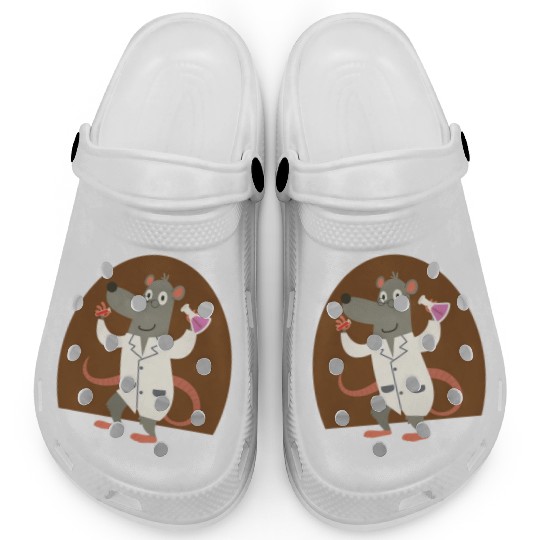 Funny Rat Lab Laboratory Chemist Lover Gift Design Clogs