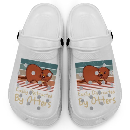 Easily Distracted By Otters Sea Otter Lover Clogs