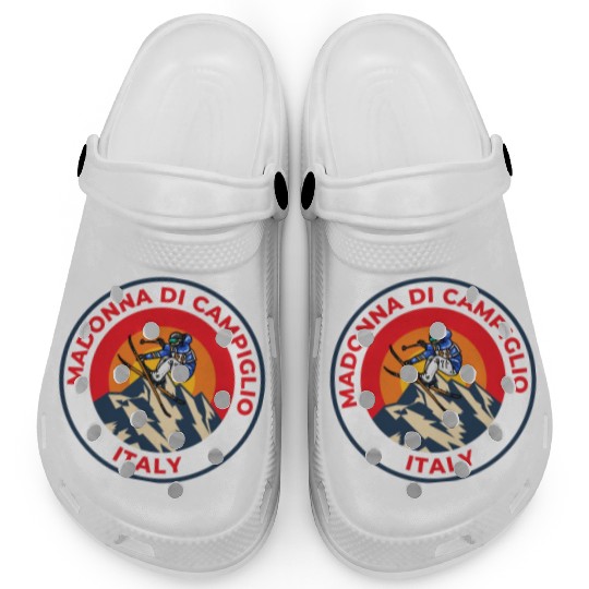 Vintage Skiing Madonna Di Campiglio Italy Sunset Clogs