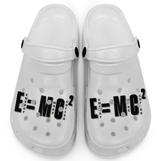 Energy Equals To Milk Times Coffee Square Physics Clogs