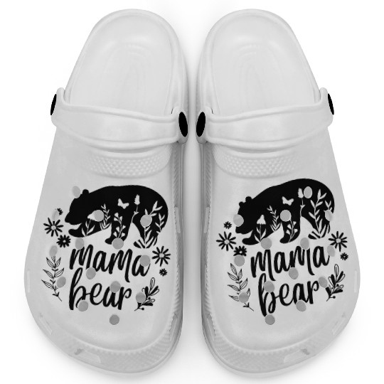 Floral Mama Bear Mother's Day Clogs