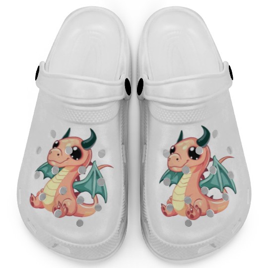 CUTE DRAGON MEDIEVAL Clogs