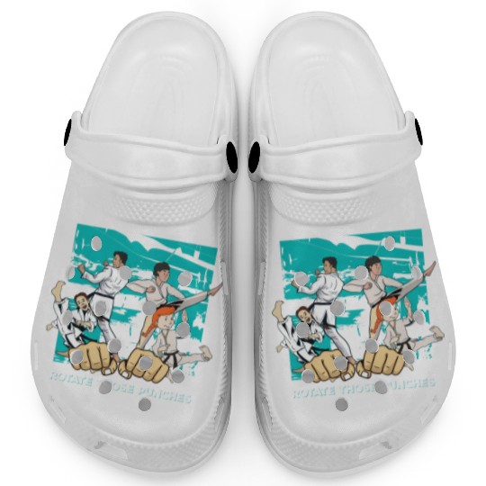 black belt - martial arts girl Clogs