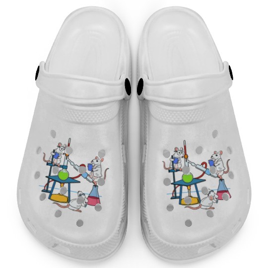 Funny In Science We Trust Laboratory Chemicals Clogs