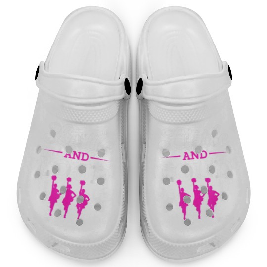 Funny Little And Loud Cheerleading Girl Clogs